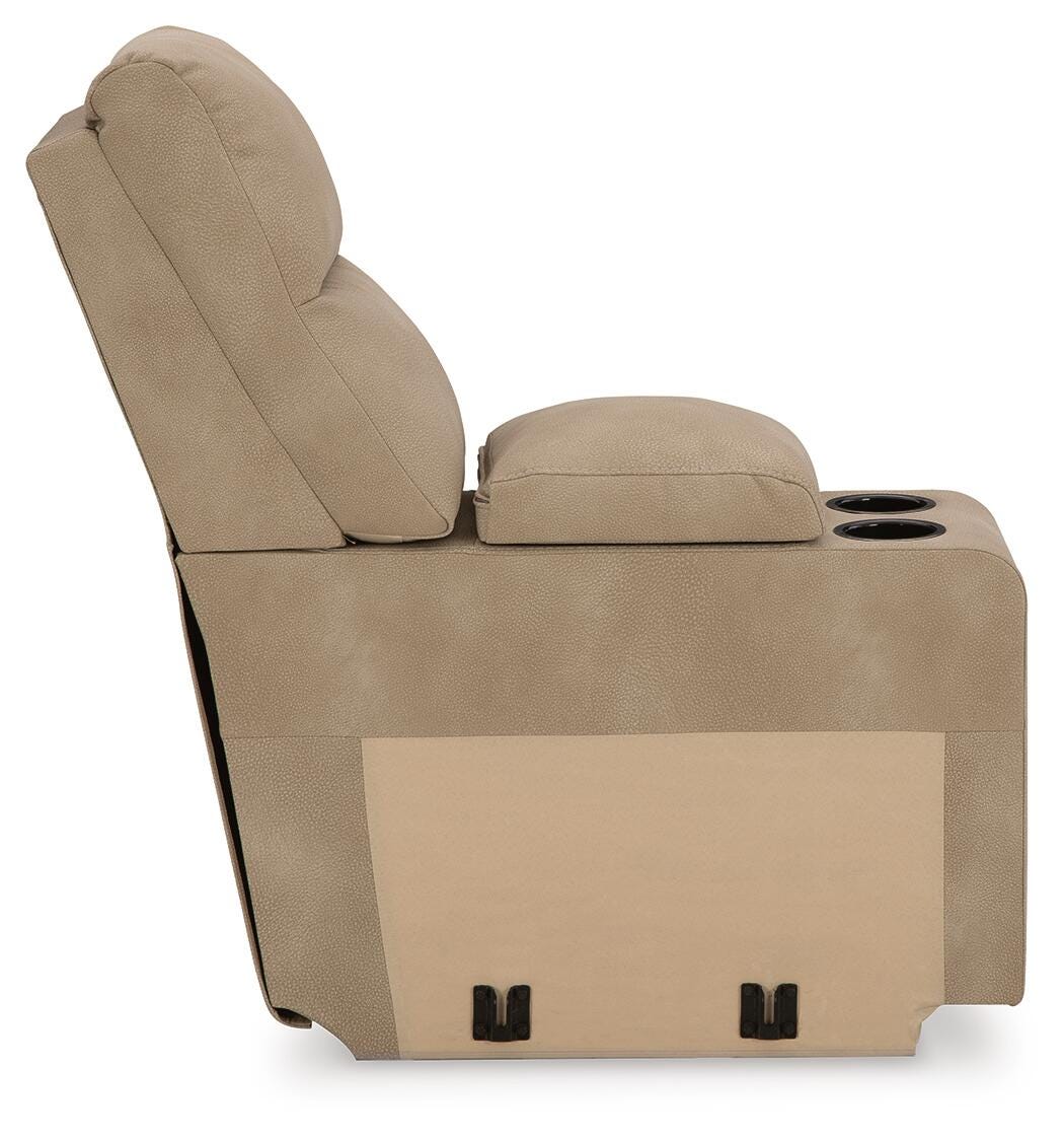 Next-Gen Durapella 5-Pc Power Reclining Sectional in Sand Microfiber