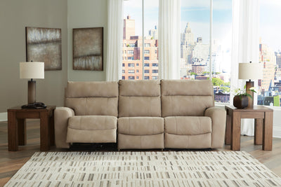 Next-Gen Durapella 3-Piece Power Reclining Sectional Sofa in Sand Microfiber