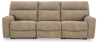 Next-Gen Durapella 3-Piece Power Reclining Sectional Sofa in Sand Microfiber