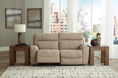 Next-Gen Durapella 2-Piece Power Reclining Sectional Loveseat in Sand Microfiber
