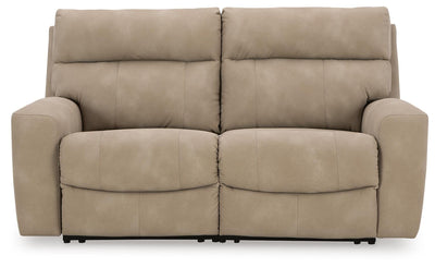 Next-Gen Durapella 2-Piece Power Reclining Sectional Loveseat in Sand Microfiber