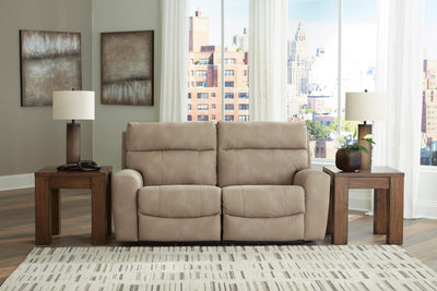 Next-Gen Durapella 2-Piece Power Reclining Sectional Loveseat in Sand Microfiber