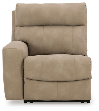 Next-Gen Durapella 4-Piece Power Reclining Sectional in Sand Microfiber