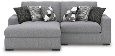 Bealton 2-Piece LAF Chaise Sectional in Salt and Pepper Performance Fabric and Next-Gen Nuvella