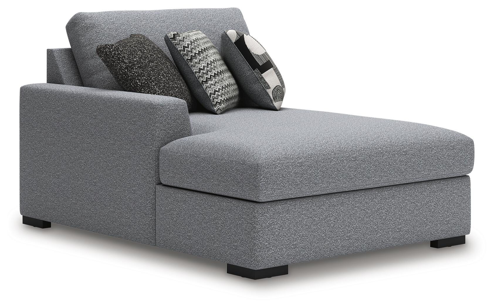 Bealton 6-Piece LAF Chaise Sectional in Salt and Pepper Performance Fabric and Next-Gen Nuvella