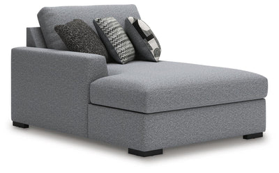 Bealton 3-Piece LAF Chaise Sectional in Salt and Pepper Performance Fabric and Next-Gen Nuvella
