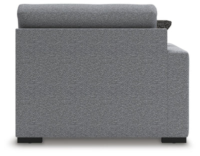 Bealton 2-Piece LAF Chaise Sectional in Salt and Pepper Performance Fabric and Next-Gen Nuvella