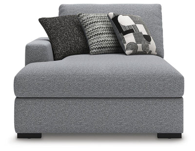 Bealton 3-Piece LAF Chaise Sectional in Salt and Pepper Performance Fabric and Next-Gen Nuvella