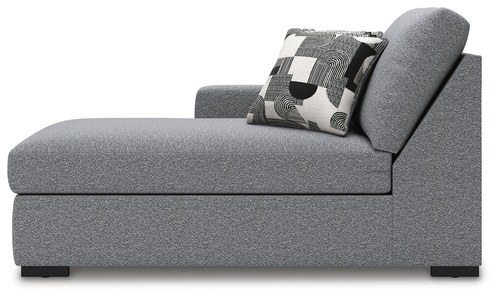 Bealton 4-Piece Sectional with Double Chaise in Salt and Pepper Performance Fabric and Next-Gen Nuvella
