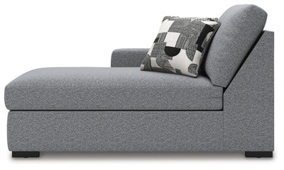 Bealton 5-Piece LAF Chaise Sectional in Salt and Pepper Performance Fabric and Next-Gen Nuvella