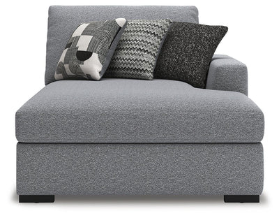 Bealton 4-Piece Sectional with Double Chaise in Salt and Pepper Performance Fabric and Next-Gen Nuvella