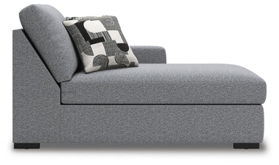 Bealton 6-Piece RAF Chaise Sectional in Salt and Pepper Performance Fabric and Next-Gen Nuvella