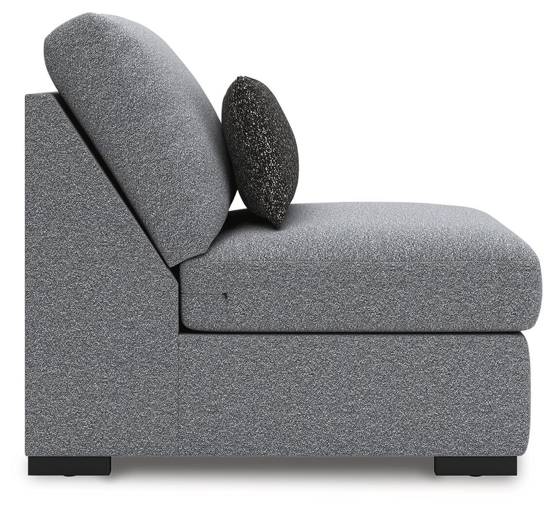Bealton 5-Piece Sectional in Salt and Pepper Performance Fabric and Next-Gen Nuvella