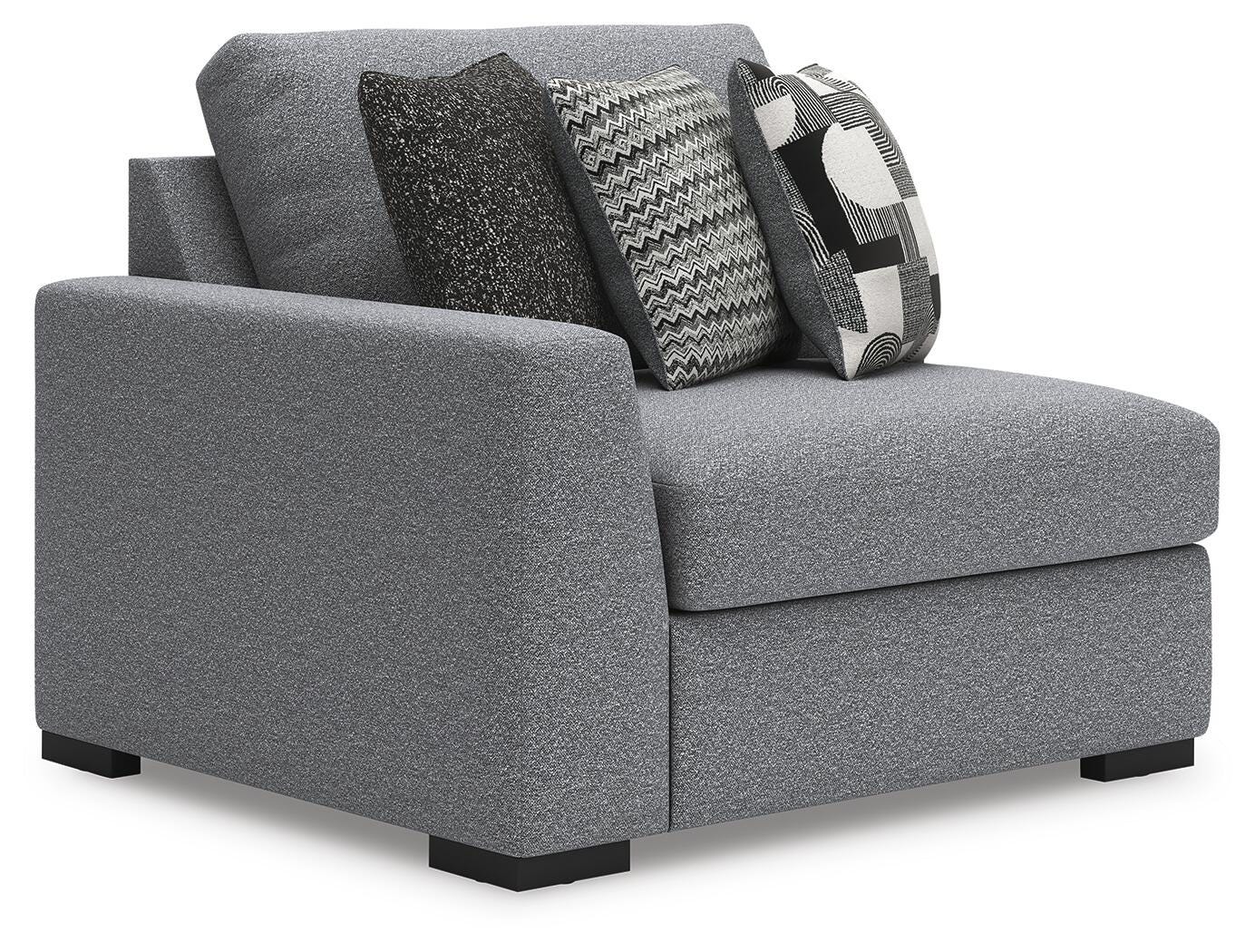 Bealton 3-Piece Sectional in Salt and Pepper Performance Fabric and Next-Gen Nuvella