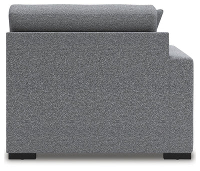 Bealton 2-Piece RAF Chaise Sectional in Salt and Pepper Performance Fabric and Next-Gen Nuvella