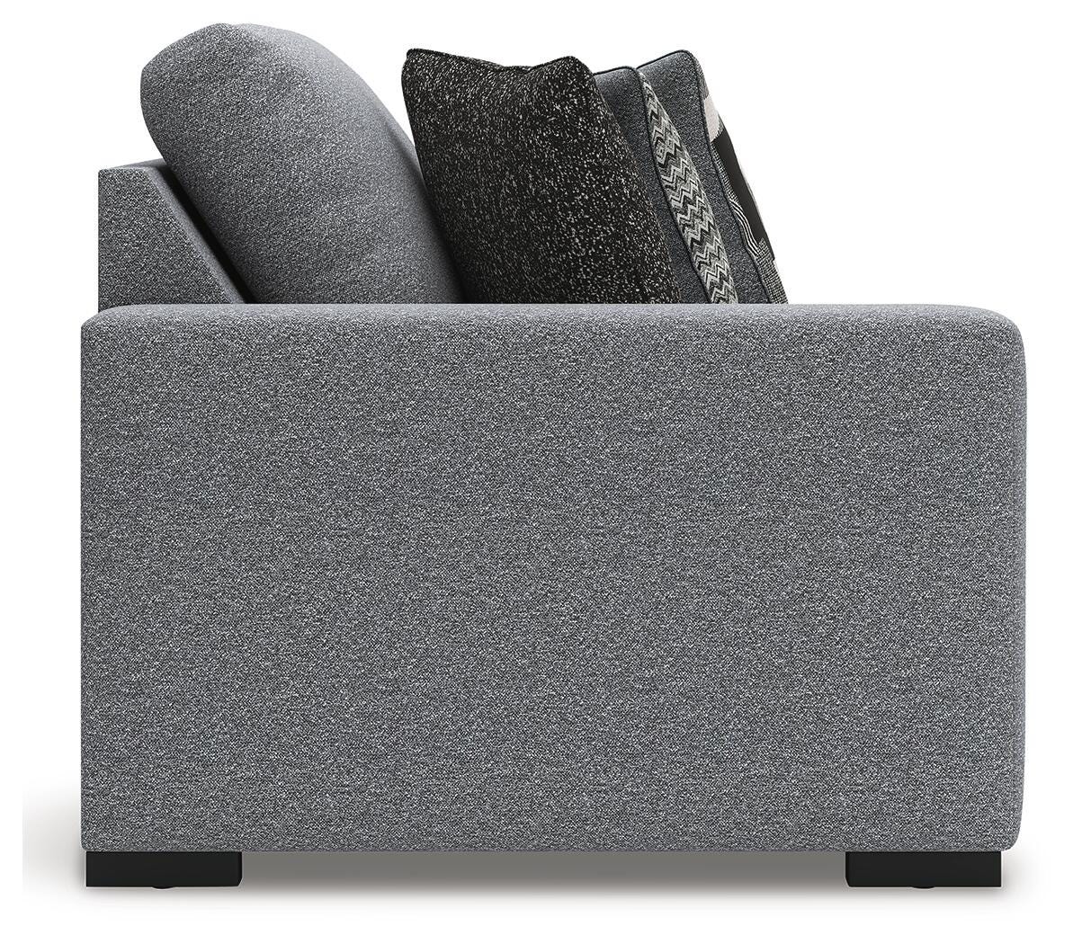 Bealton 2-Piece RAF Chaise Sectional in Salt and Pepper Performance Fabric and Next-Gen Nuvella