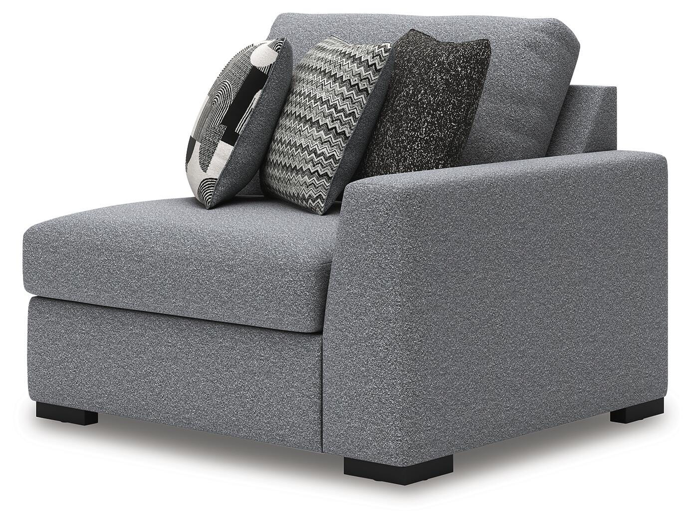 Bealton 6-Piece LAF Chaise Sectional in Salt and Pepper Performance Fabric and Next-Gen Nuvella