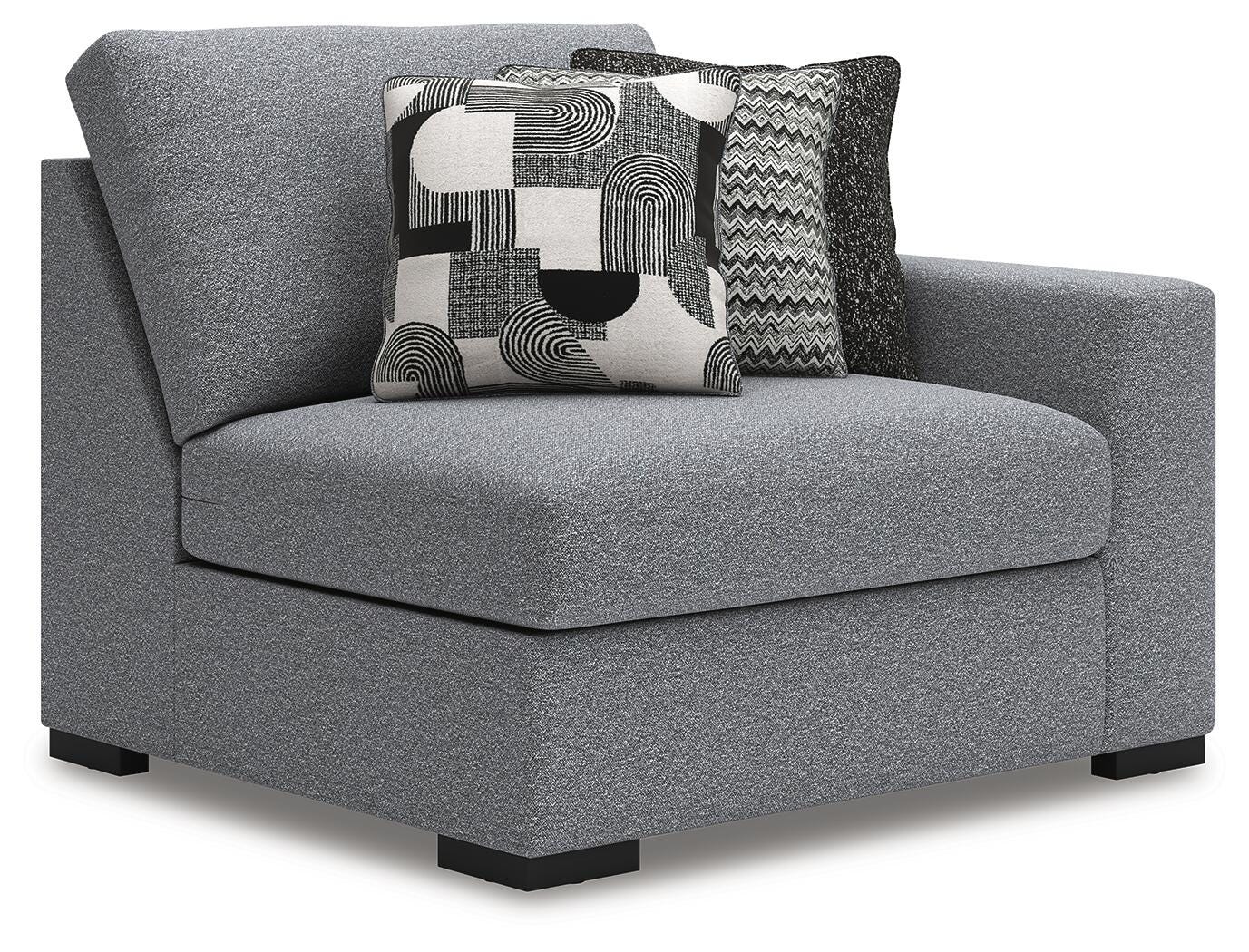 Bealton 6-Piece LAF Chaise Sectional in Salt and Pepper Performance Fabric and Next-Gen Nuvella