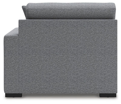 Bealton 3-Piece LAF Chaise Sectional in Salt and Pepper Performance Fabric and Next-Gen Nuvella