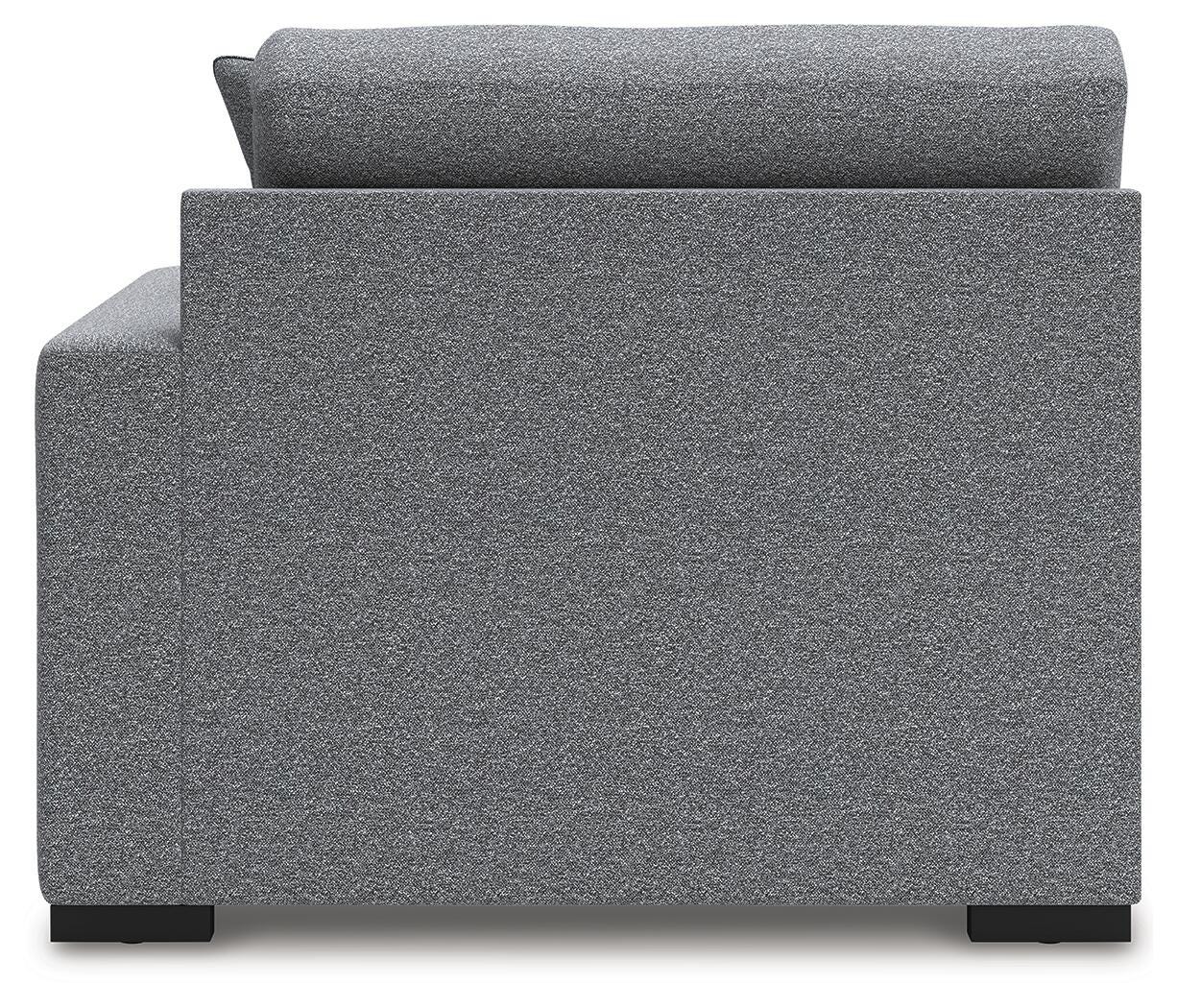 Bealton 5-Piece LAF Chaise Sectional in Salt and Pepper Performance Fabric and Next-Gen Nuvella