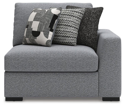 Bealton 5-Piece Sectional in Salt and Pepper Performance Fabric and Next-Gen Nuvella