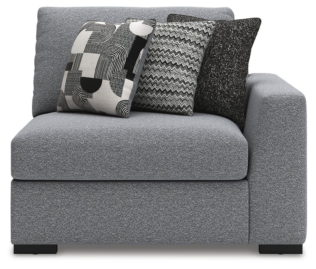 Bealton 6-Piece LAF Chaise Sectional in Salt and Pepper Performance Fabric and Next-Gen Nuvella
