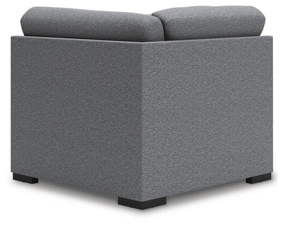 Bealton 5-Piece RAF Chaise Sectional in Salt and Pepper Performance Fabric and Next-Gen Nuvella