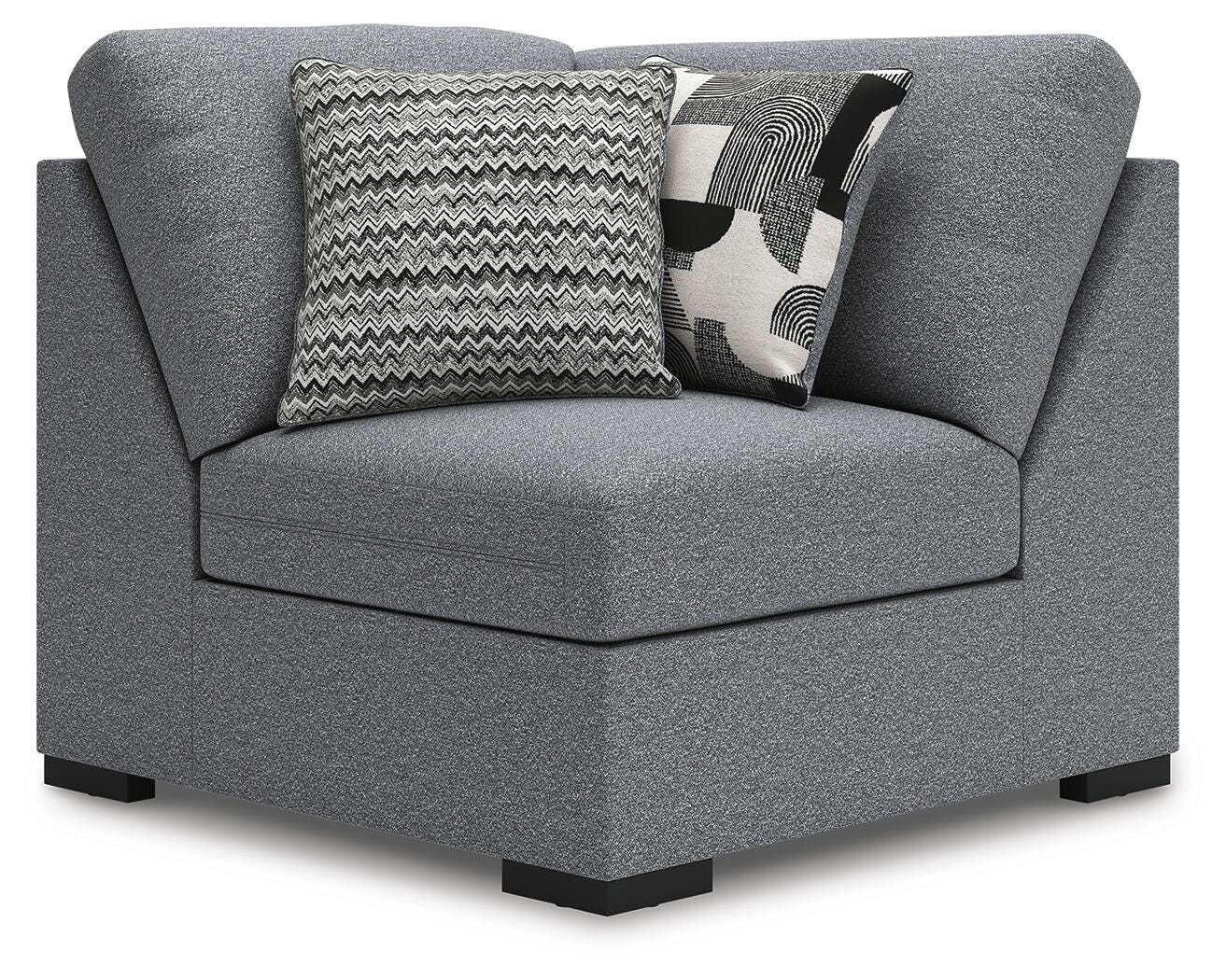 Bealton 5-Piece Sectional in Salt and Pepper Performance Fabric and Next-Gen Nuvella