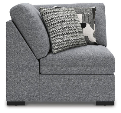 Bealton 5-Piece RAF Chaise Sectional in Salt and Pepper Performance Fabric and Next-Gen Nuvella