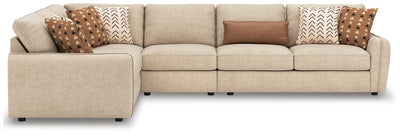 Seyler 4-Piece Sectional in Sand Chenille