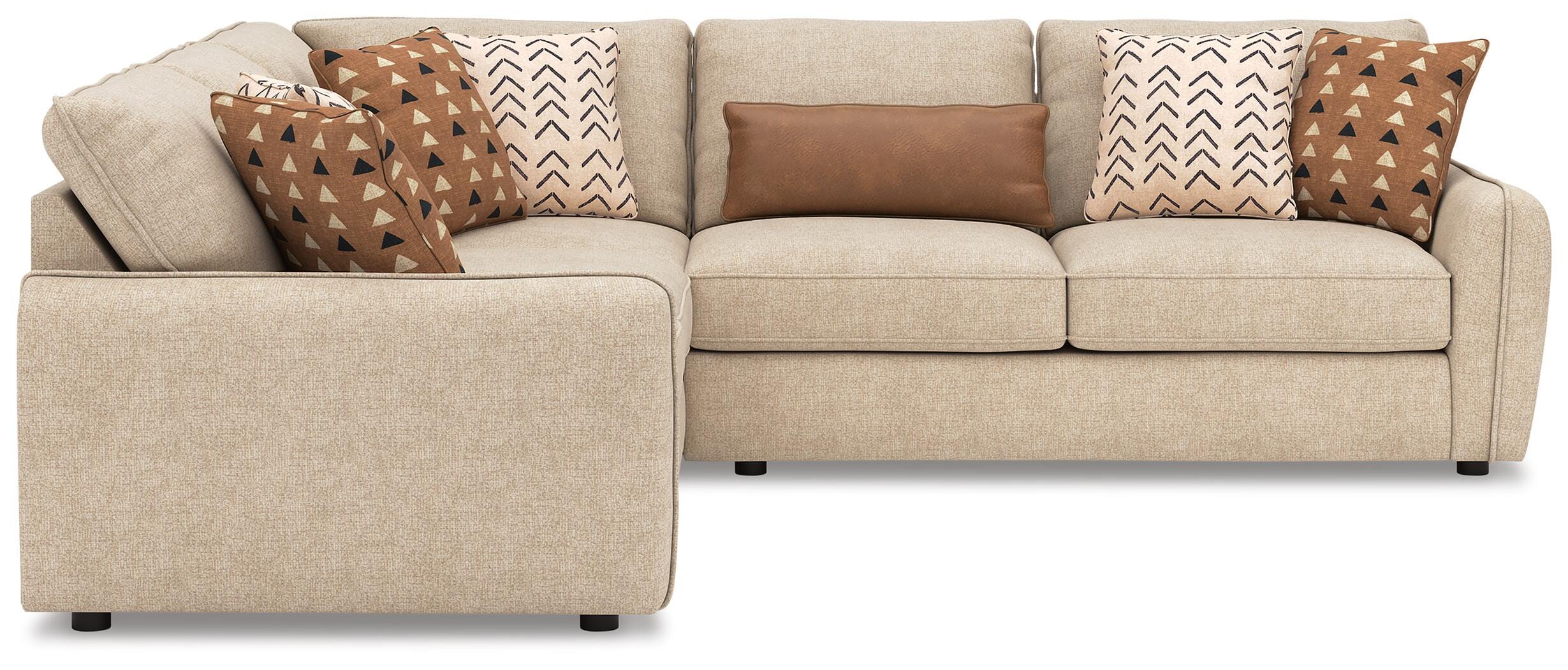 Seyler 3-Piece Sectional in Sand Chenille