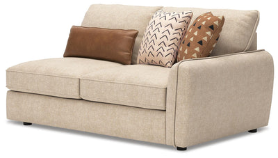 Seyler 3-Piece Sectional in Sand Chenille