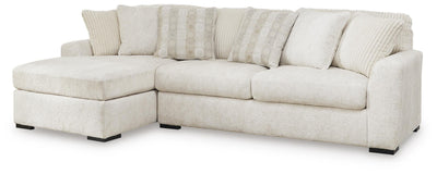 Chessington 2-Piece LAF Chaise Sectional in Ivory Chenille