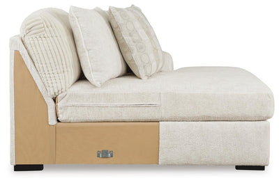 Chessington 4-Piece RAF Chaise Sectional in Ivory Chenille