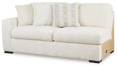 Chessington 3-Piece Sectional in Ivory Chenille