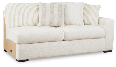 Chessington 3-Piece Sectional in Ivory Chenille