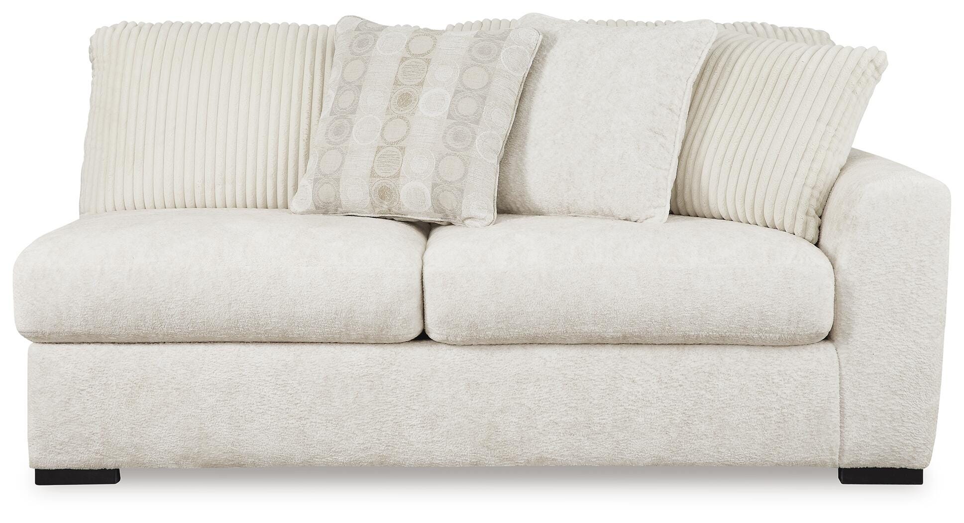 Chessington 2-Piece LAF Chaise Sectional in Ivory Chenille