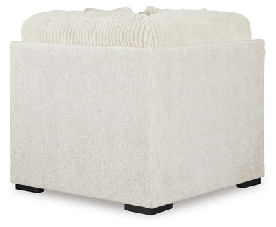 Chessington 3-Piece Sectional and Ottoman in Ivory