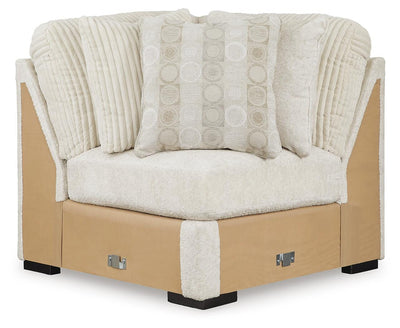 Chessington 4-Piece RAF Chaise Sectional in Ivory Chenille