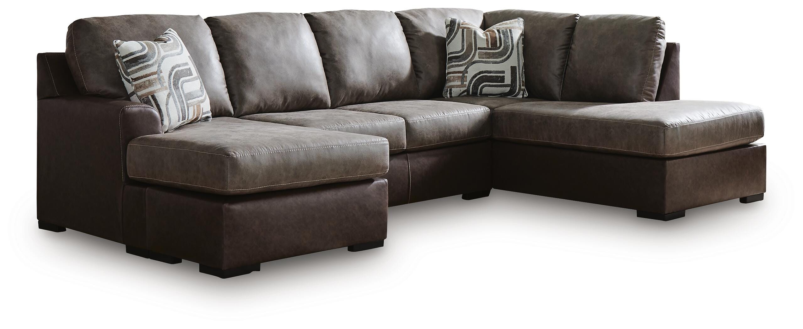 Castille Way 2-Piece LAF Chaise Sleeper Sectional in Fossil