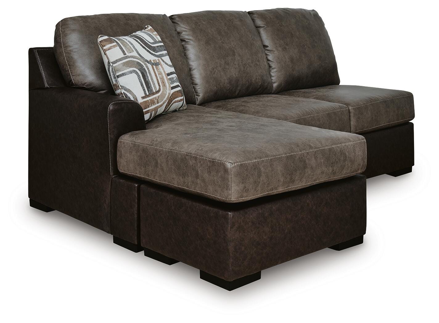 Castille Way 2-Piece Sectional with RAF Sofa Chaise in Fossil