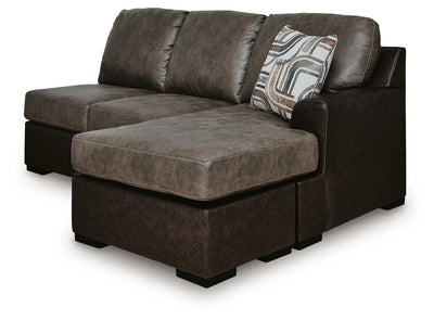 Castille Way 2-Piece Sectional with LAF Sofa Chaise in Fossil