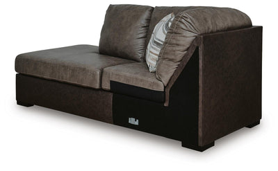 Castille Way 2-Piece Sectional with LAF Sofa Chaise in Fossil