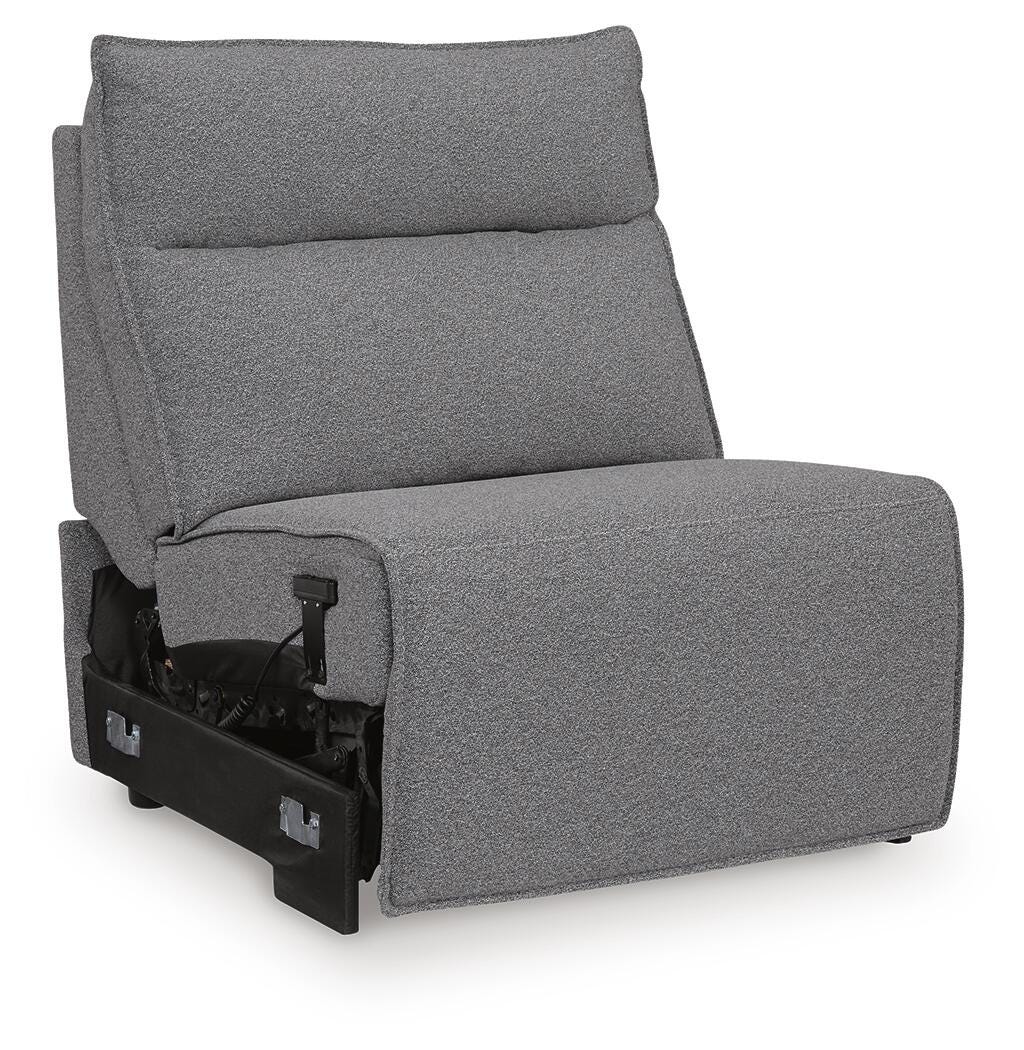 Modmax II 7-Piece Power Reclining Sectional with Audio Consoles in Salt and Pepper