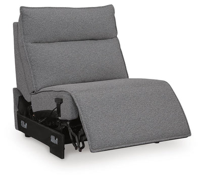 Modmax II 7-Piece LAF Chaise Power Reclining Sectional and Audio Console in Salt and Pepper