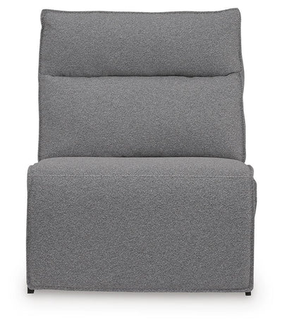 Modmax II 7-Piece LAF Chaise Power Reclining Sectional and Audio Console in Salt and Pepper
