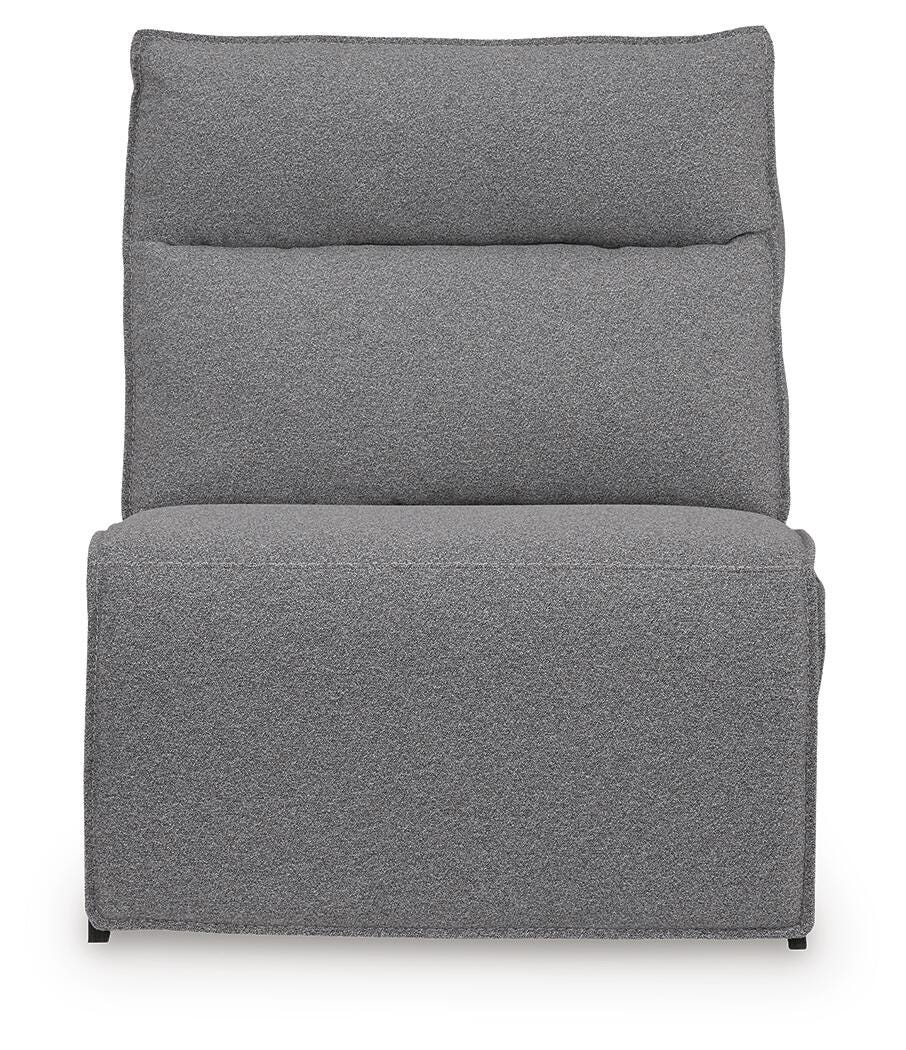 Modmax II 7-Piece LAF Chaise Power Reclining Sectional and Audio Console in Salt and Pepper