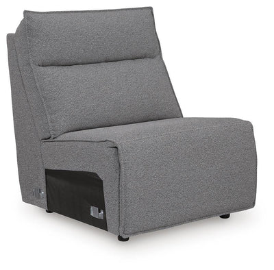 Modmax II 5-Piece Power Reclining Sectional in Salt and Pepper Next-Gen Nuvella