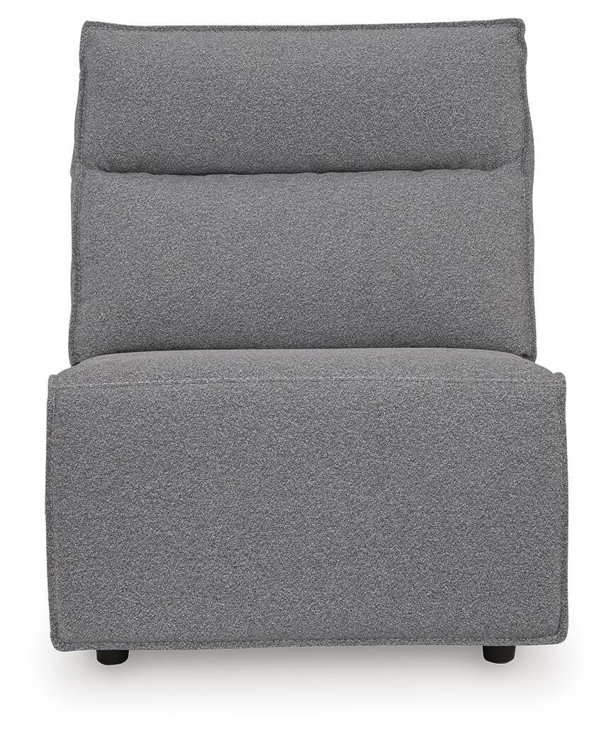 Modmax II 7-Piece LAF Chaise Power Reclining Sectional and Audio Console in Salt and Pepper