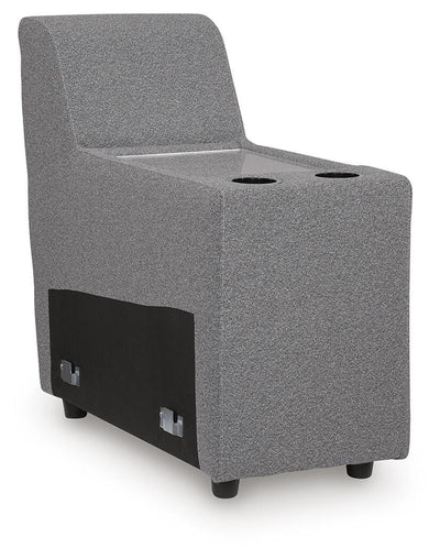Modmax II 3-Piece Power Reclining Sectional with Console in Salt and Pepper Next-Gen Nuvella